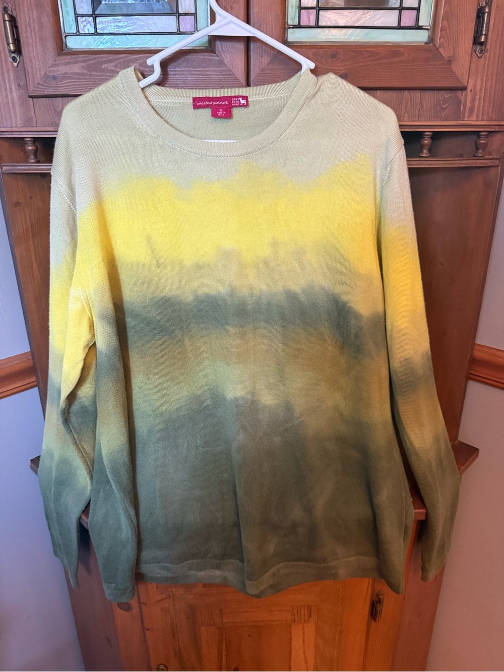 Saks Fifth Avenue Wild About Cashmere
 Wool Silk Blend Sweater Top XL